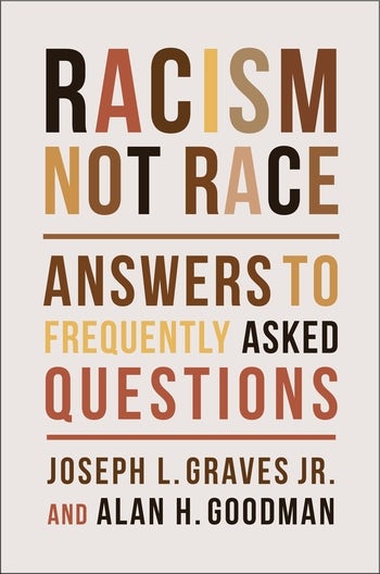 Cover to Racism Not Race.