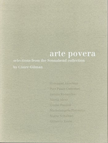 Arte Povera | Columbia University Press