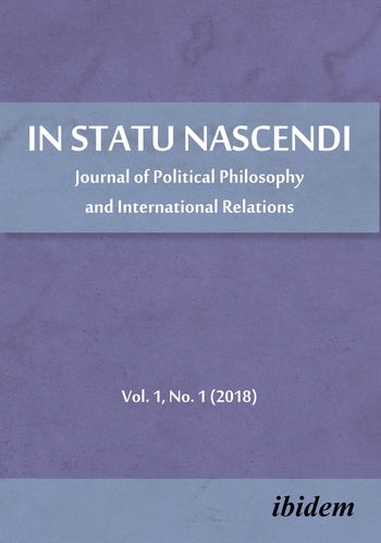 in statu nascendi journal of political philosophy and